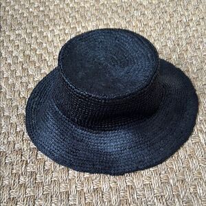 NEW With Tag Black Woven Bucket Hat By J Crew